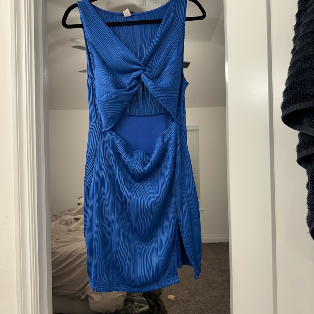 Blue dress